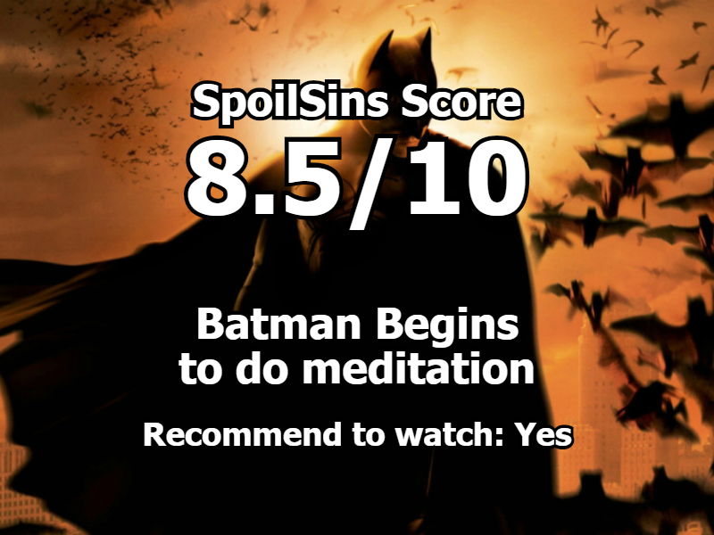 Batman Begins (2005) review, scored 8.5 out of 10