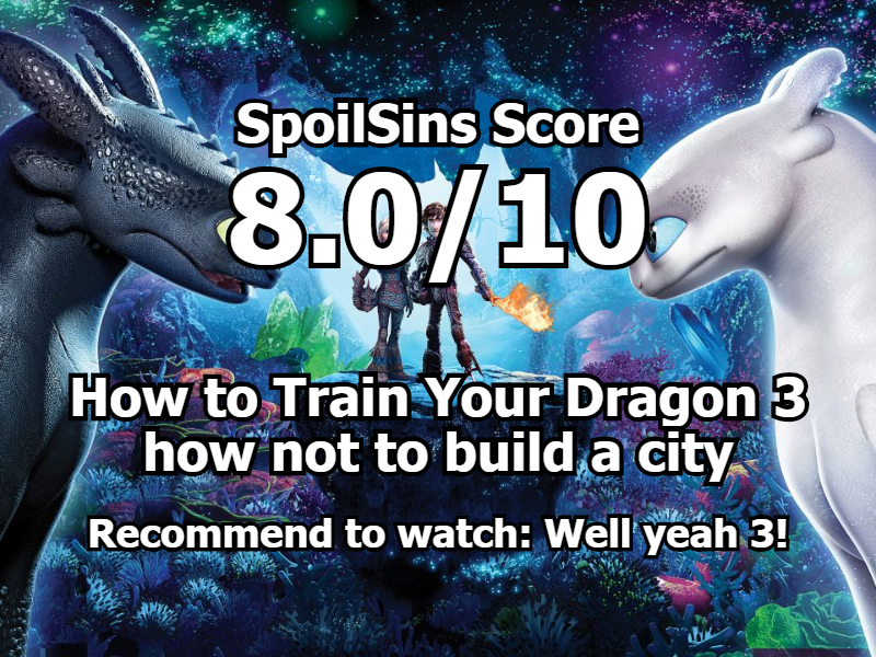 How to Train Your Dragon 3 (2019) review, scored 8 out of 10