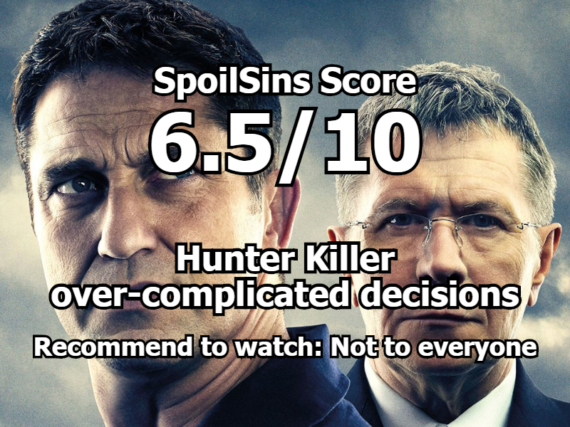 Hunter Killer (2018) review, scored 6 out of 10