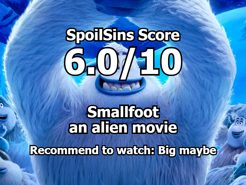 Smallfoot (2018) review, scored 6 out of 10