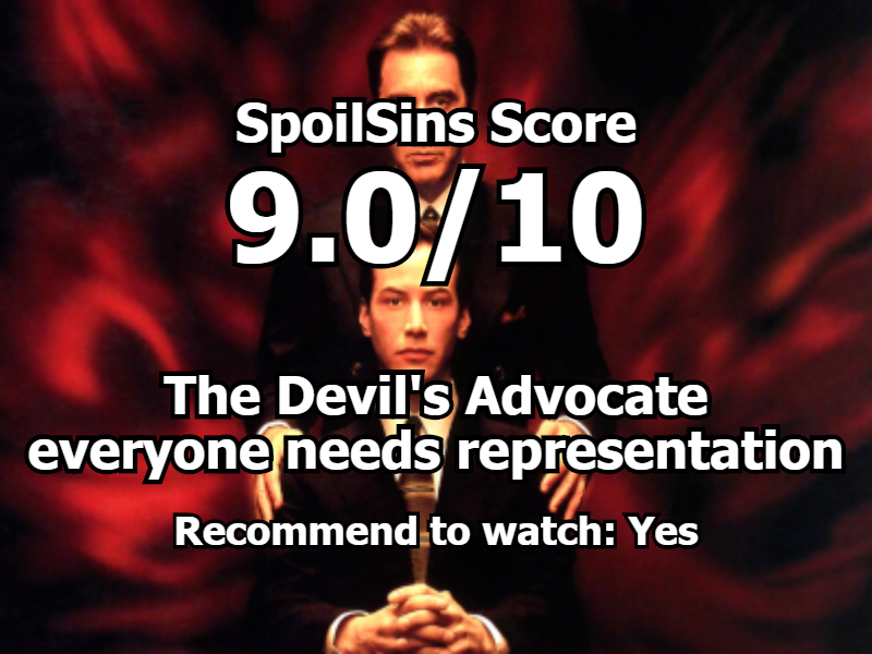 The Devil’s Advocate (1997) review, scored 9 out of 10