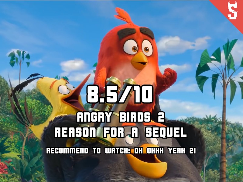 Angry birds 2 (2019) review, scored 8.5 out of 10