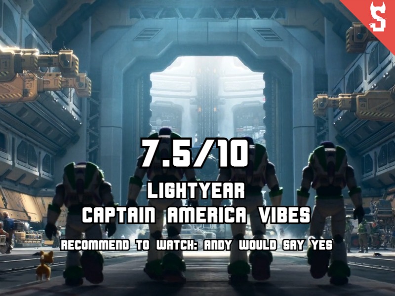 Lightyear (2022) review, scored 7.5 out of 10