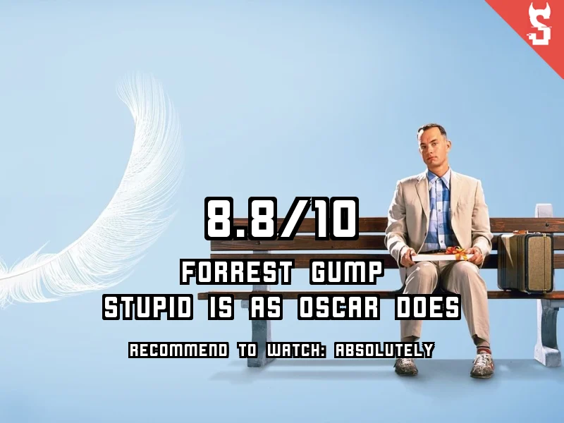 Forrest Gump (1994) review, scored 8.8 out of 10